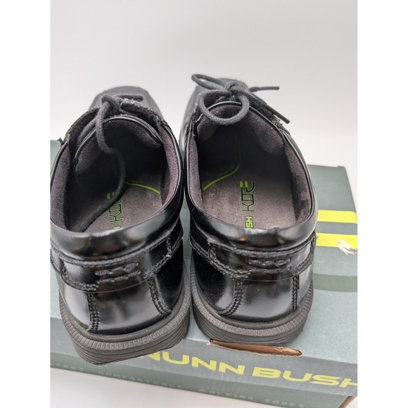 Nunn Bush Oxford Mens 8 Black Bartole ST Leather Bicycle Toe Comfort Gel‎ Dress main image 5